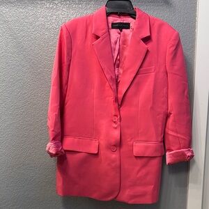 NWOT Endless Rose Vibrant Pink Blazer